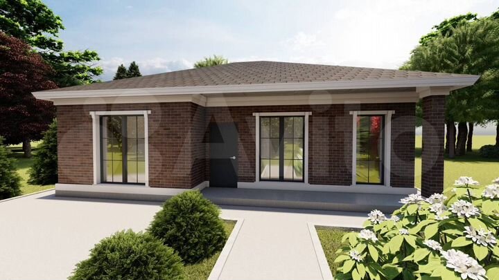 Коттедж 90 м² на участке 10 сот.