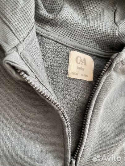 Толстовка с замком C&A для мальчика 86, 98