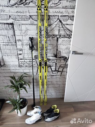 Лыжи беговые fisher 170 ботинки 36, 37, 38