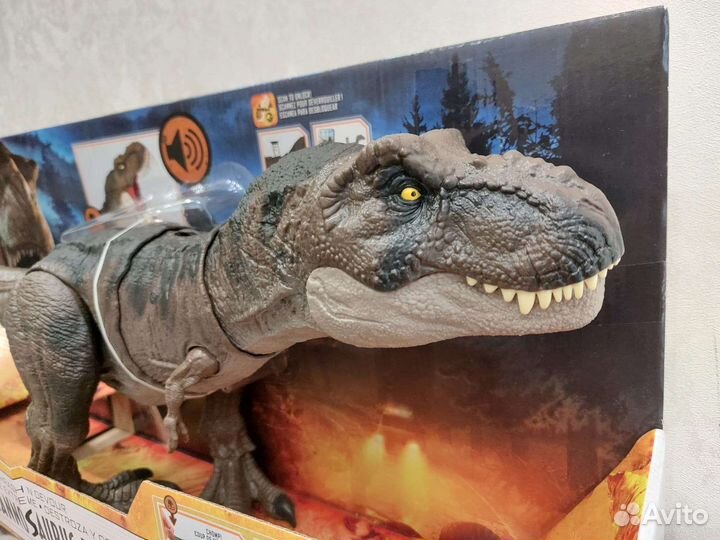 Jurassic World Свирепый динозавр Ти-Рекс большой