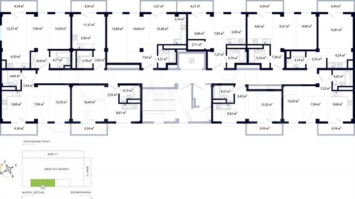 1-к. квартира, 37 м², 8/9 эт.