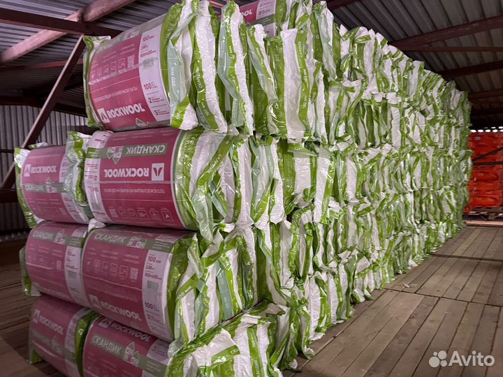 Утеплитель Rockwool лайт баттс скандик 800х600х100