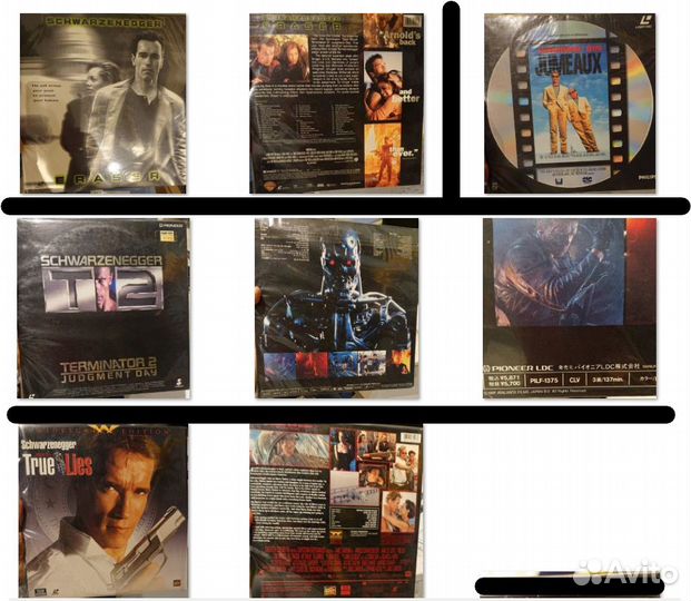 LD Фильмы Зорро Лжец Негода LaserDisc Коммандос