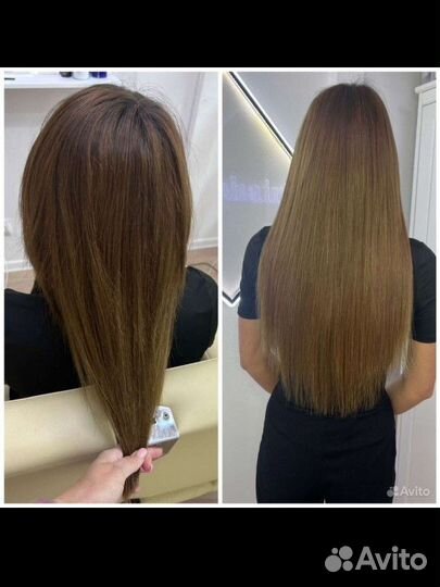 Наращивание волос модель