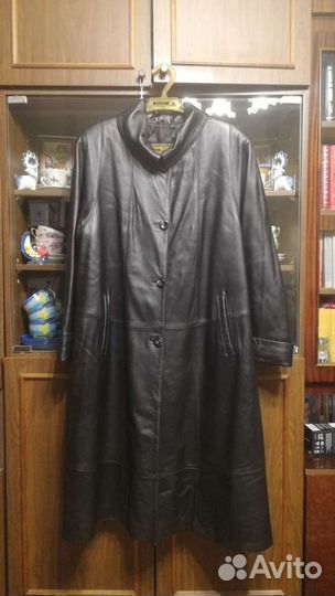 Плащ кожаный