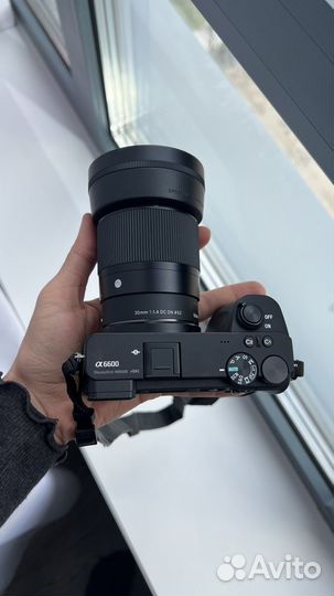 Sony ilce alpha 6600 + sigma 30 1.4 + сумка