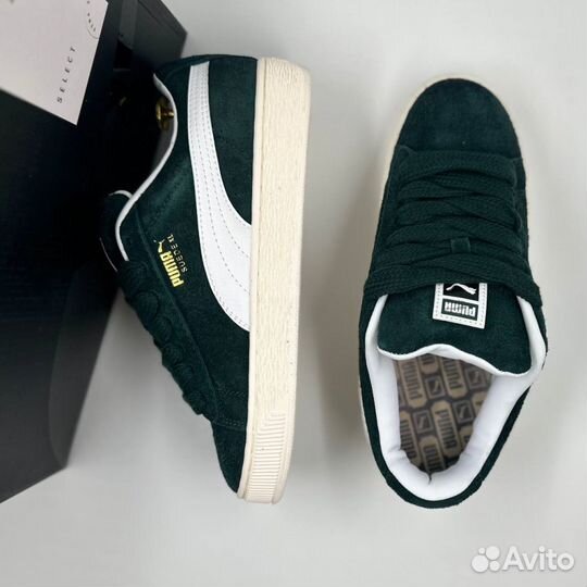 Элегантные Puma Suede XL Зеленые