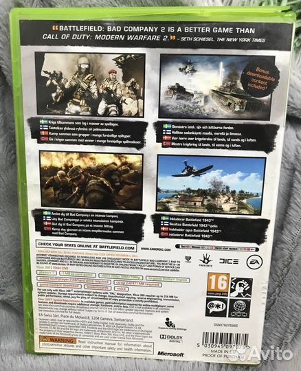 Игра лицензия Xbox 360 Battlefield Bad Company 2
