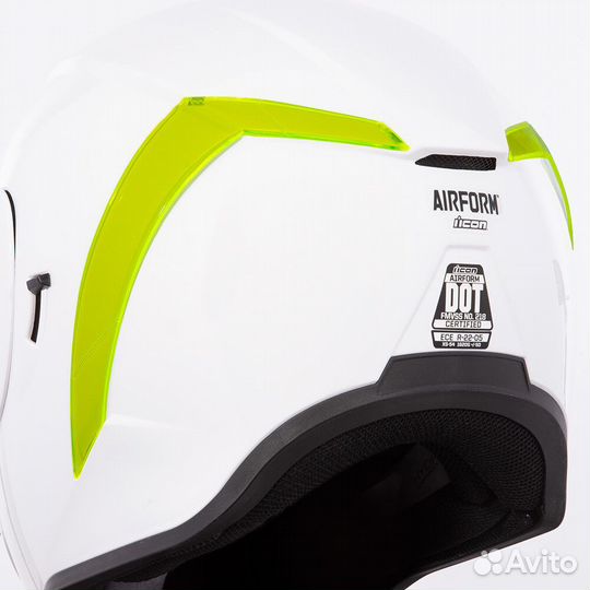 Спойлер для мотошлема Icon Airform Dayglo Green зе