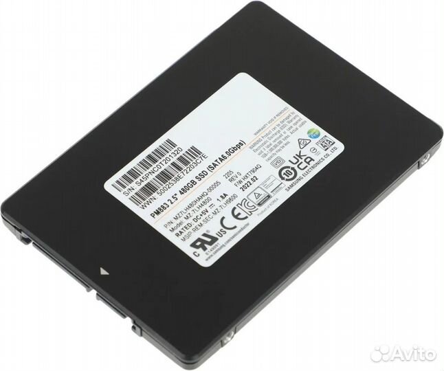 Серверный диск Samsung SSD SATA PM883 2.5