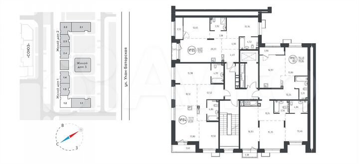 4-к. квартира, 115,9 м², 8/10 эт.