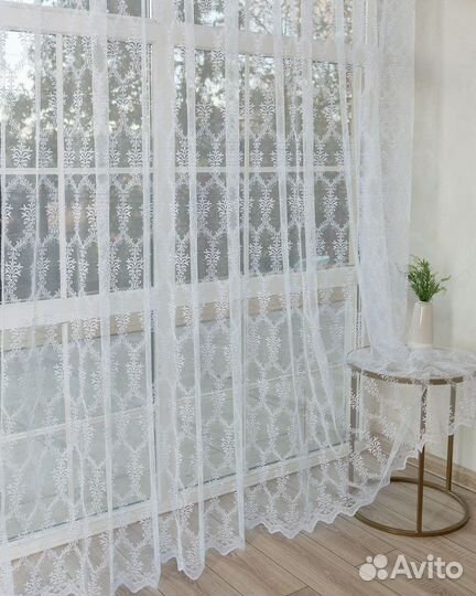 Тюль Лилиан Белый