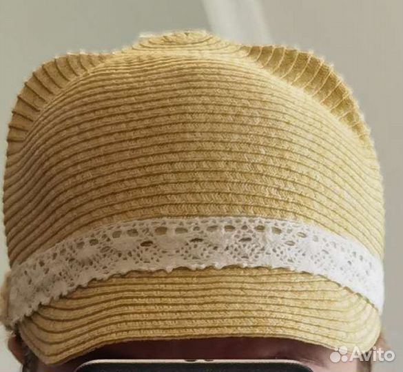 Шляпка соломенная с ушками zara