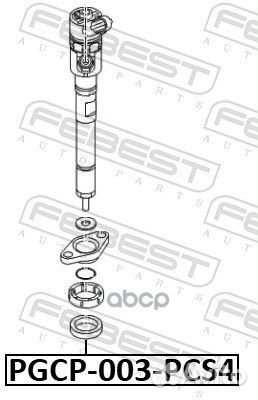 Кольцо уплотнительное форсунки впрыска топлива (4