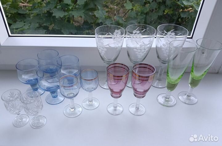 Бокалы,фужеры, рюмки СССР