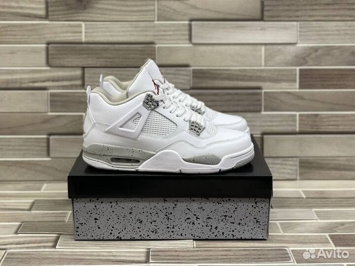 Кроссовки Air Jordan 4 Retro White Oreo (36-45)