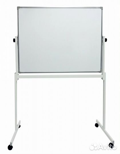 Доска маркерная/меловая 100 х 120 см на колесиках