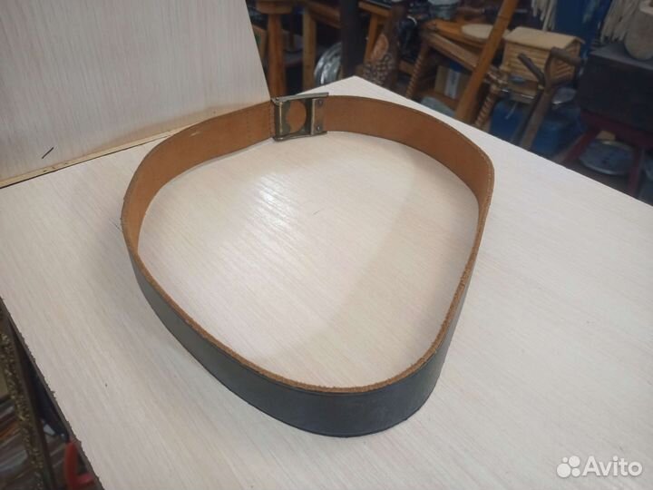 Ремень кожаный армейский