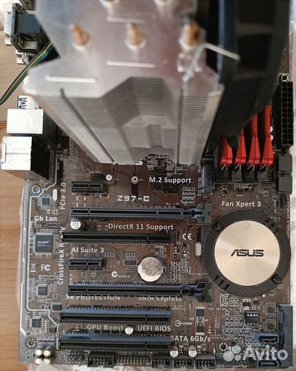 Комплект Asus Z-97C, core i5 4460, ddr3 16Gb