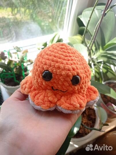 Вязаный осьминог перевёртыш