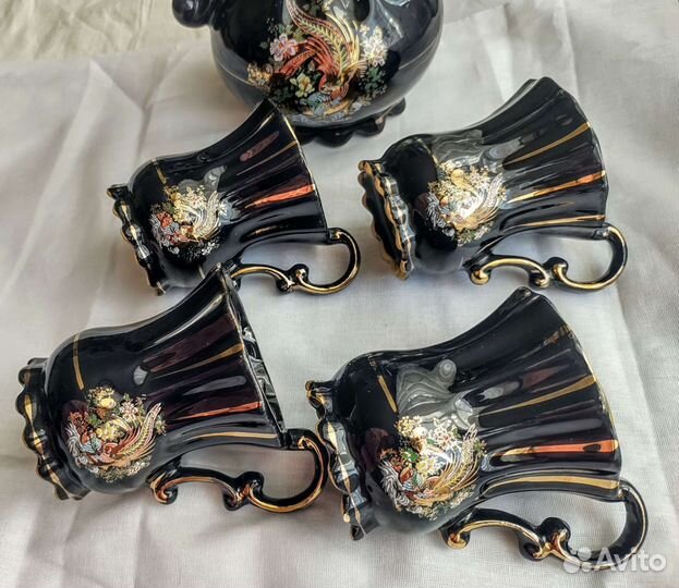 Кофейный сервиз гдр, сервиз чайный