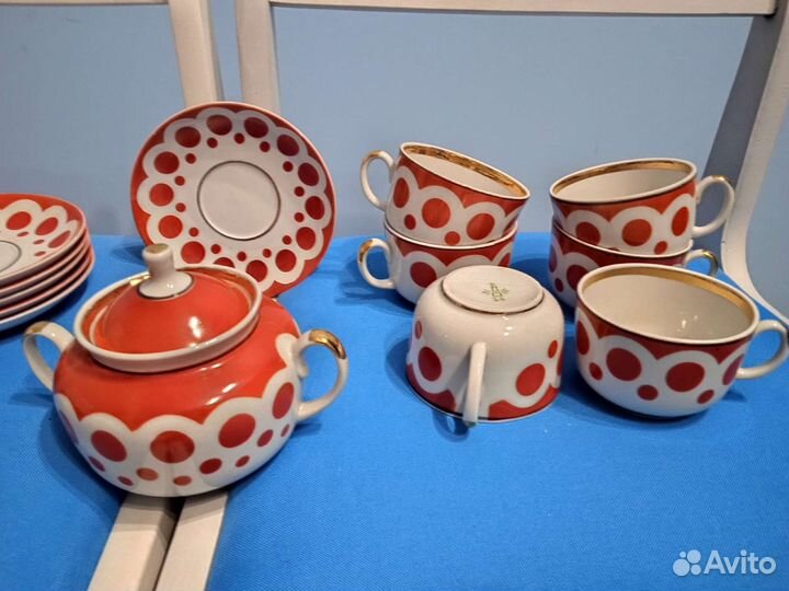 Чайный сервиз на 6 персон, полный набор