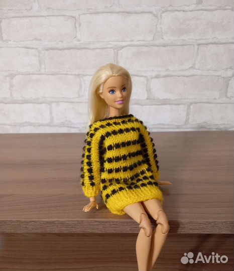 Новая вязаная одежда для кукол Барби