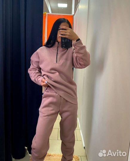 Тёплый флисовый костюм, костюм домашний