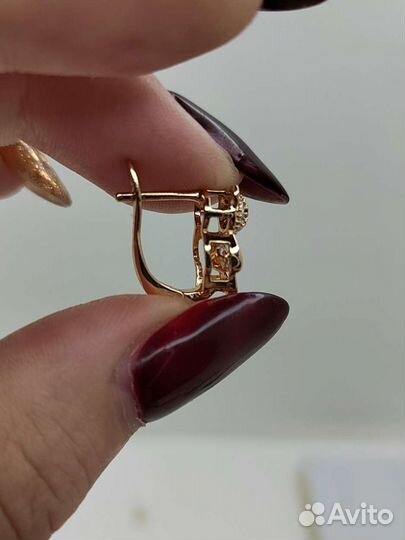 Серьги мишки с танцующим цирком