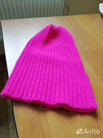 Шапка в рубчик