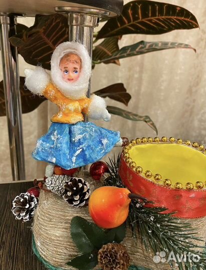 Ватные елочные игрушки