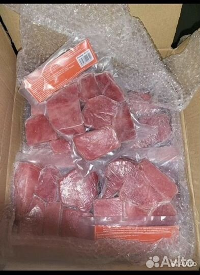 Тунец стейки, с/м в в/у по 500 гр