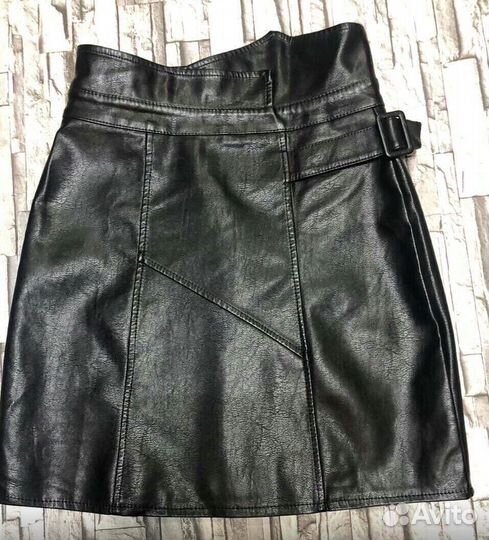 Кожаная юбка