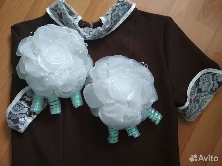 Банты для волос белые