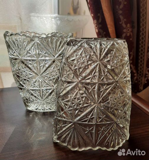 Старинная ваза антикварное стекло