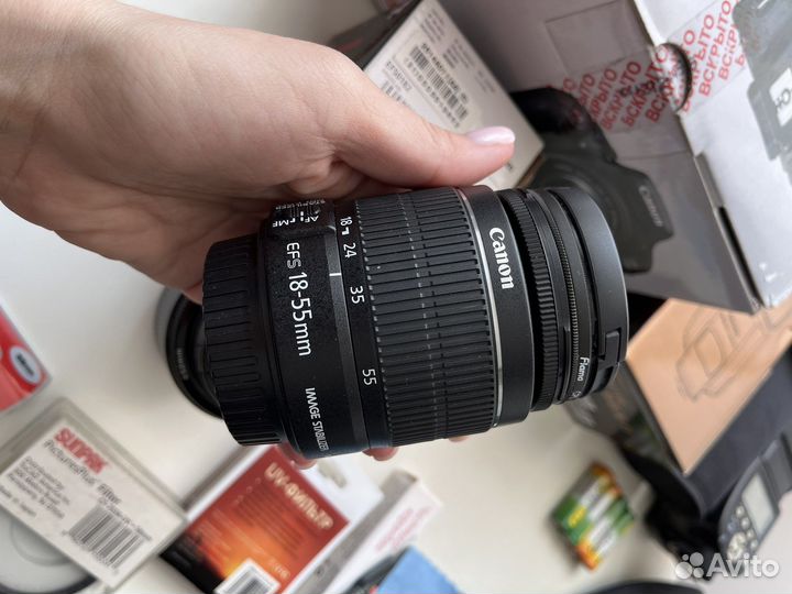 Фотоаппарат Canon eos 600d+портретник+вспышка и др