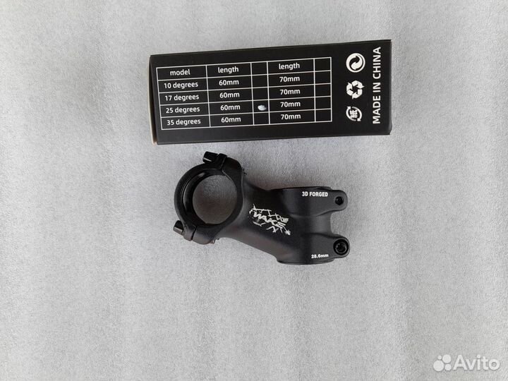 Вынос wake 60мм под руль 31,8мм угол 25