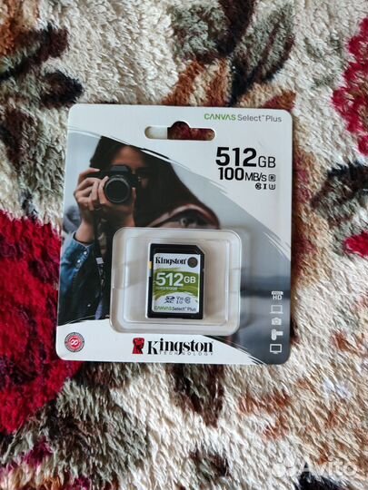 Карта памяти Kingston sdxc 512 гб Class 10