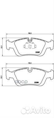 Колодки BMW Z4 E85 10/03 P06024 Brembo