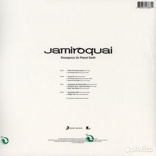 Виниловая пластинка Jamiroquai emergency ON planet