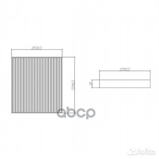 Фильтр салонный DFC1828 double force