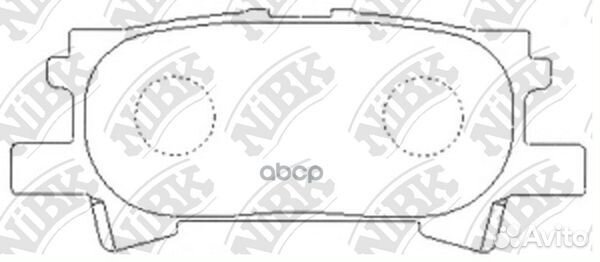 Колодки тормозные дисковые зад PN1498 NiBK