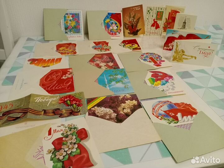 Открытки СССР по праздникам