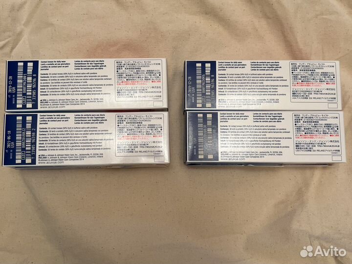 Линзы контактные Acuvue Moist 1 day astigmatism