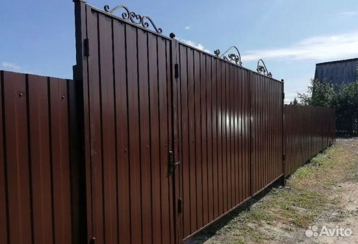 Забор металлический для дома качественно