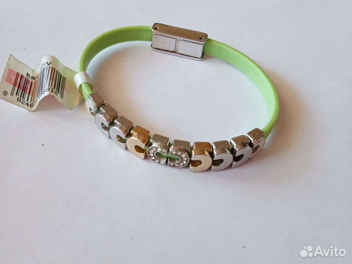 Силиконовый браслет с элементами из гипферстали