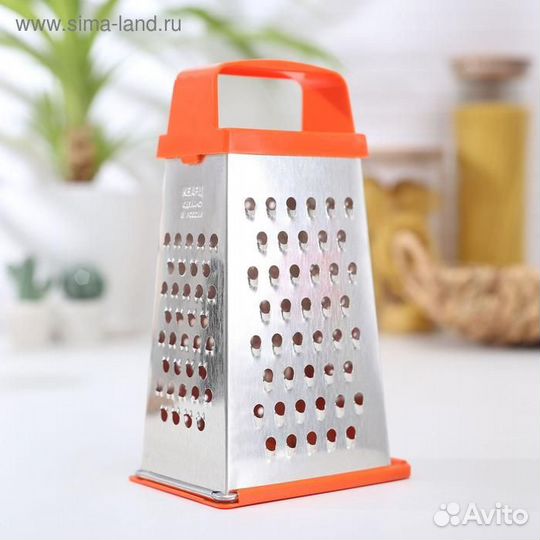 Тёрка «Универсал», 4 грани, с крышкой-дозатором и