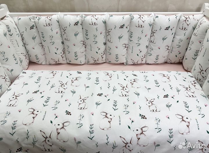 Комплект в кроватку Заборчик (расцветки разные)