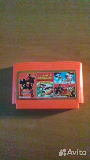 Картридж dendy 4 игры (Contra 7, Baseballstreet, S