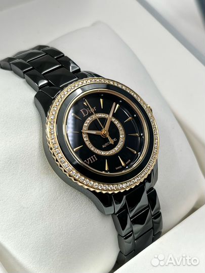 Dior viii Black ceramic & rose gold automatic